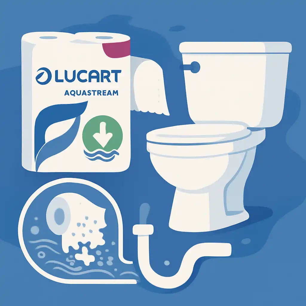 Adieu les drains obstrués : le guide ultime du papier toilette soluble dans l'eau Lucart Aquastream