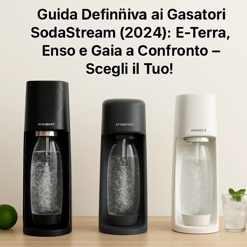 Guida Definitiva ai Gasatori SodaStream (2024): E-Terra, Enso e Gaia a Confronto - Scegli il Tuo!