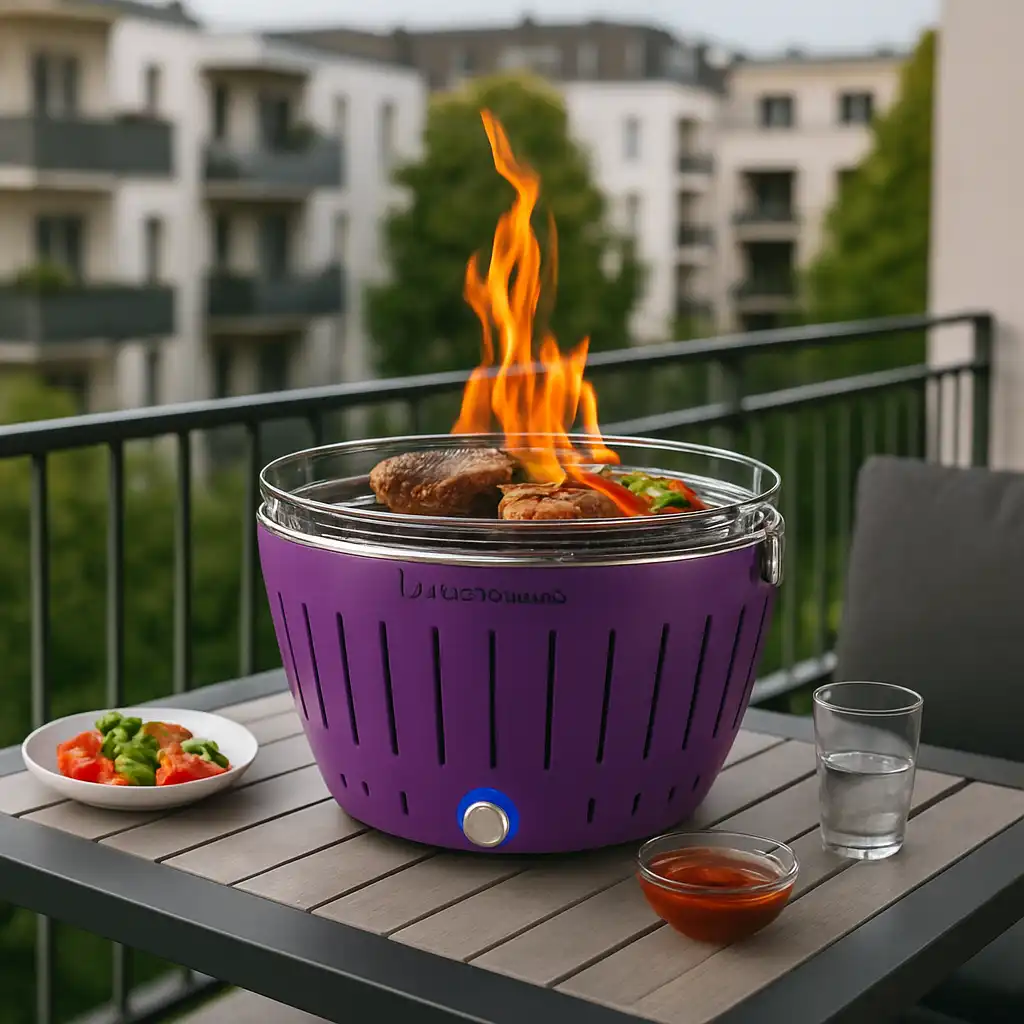 Barbecue in Balcone Senza Fumo nel 2026: La Rivoluzione LotusGrill XL Viola è Qui