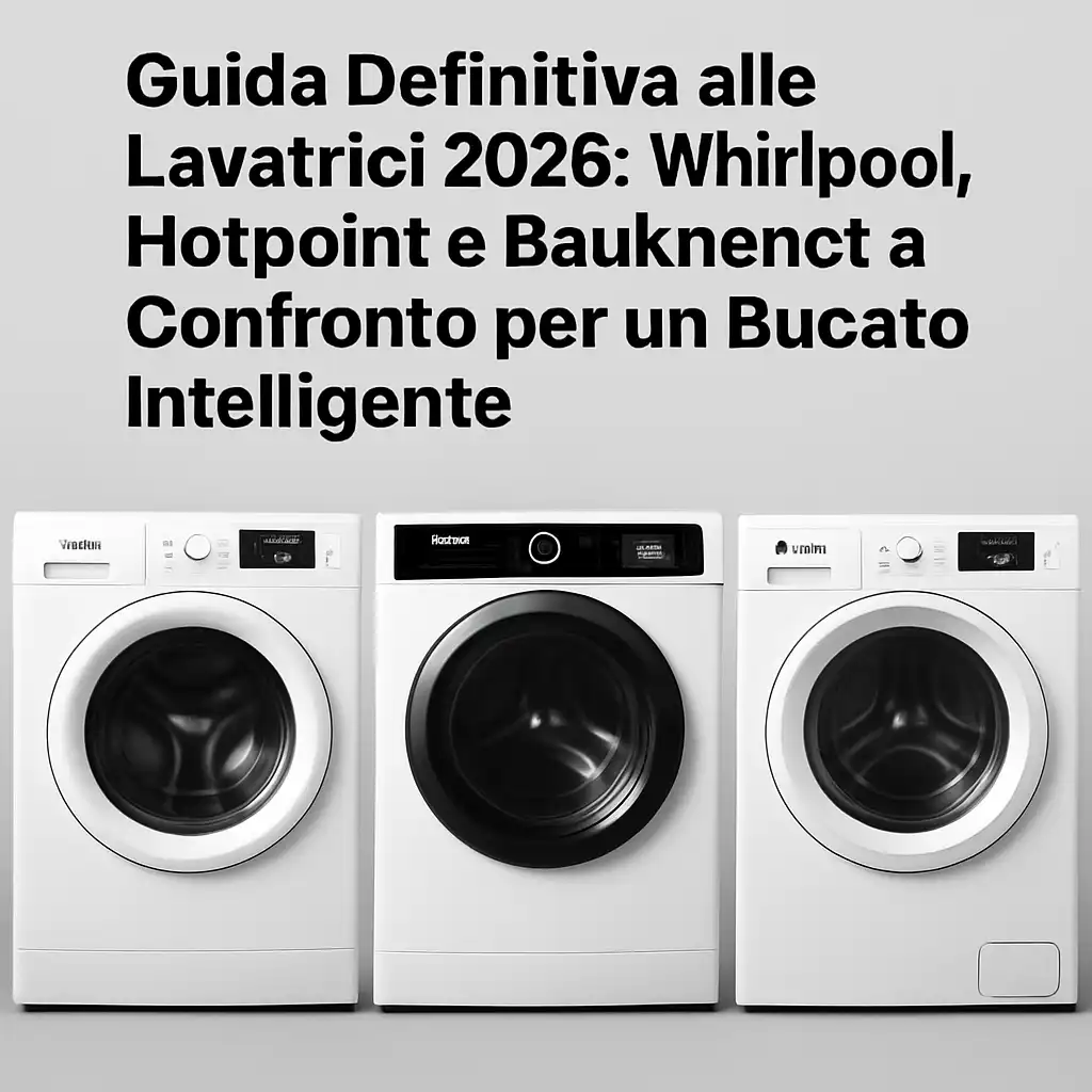 Guida Definitiva alle Lavatrici 2026: Whirlpool, Hotpoint e Bauknecht a Confronto per un Bucato Intelligente