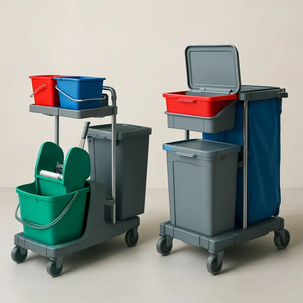 Guida Definitiva 2026 alla Gestione dell'Igiene Professionale: Sinergia tra Carrello Green 165 e Carrello Dust 150 Lt