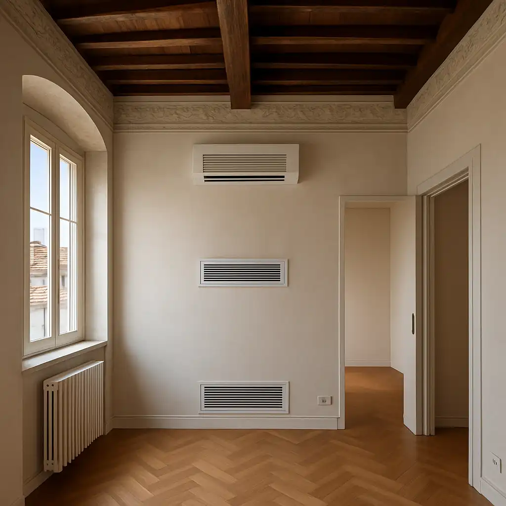 Climatizzazione Invisibile 2026: Guida ai Migliori Condizionatori Senza Unità Esterna e a Scomparsa per Centri Storici