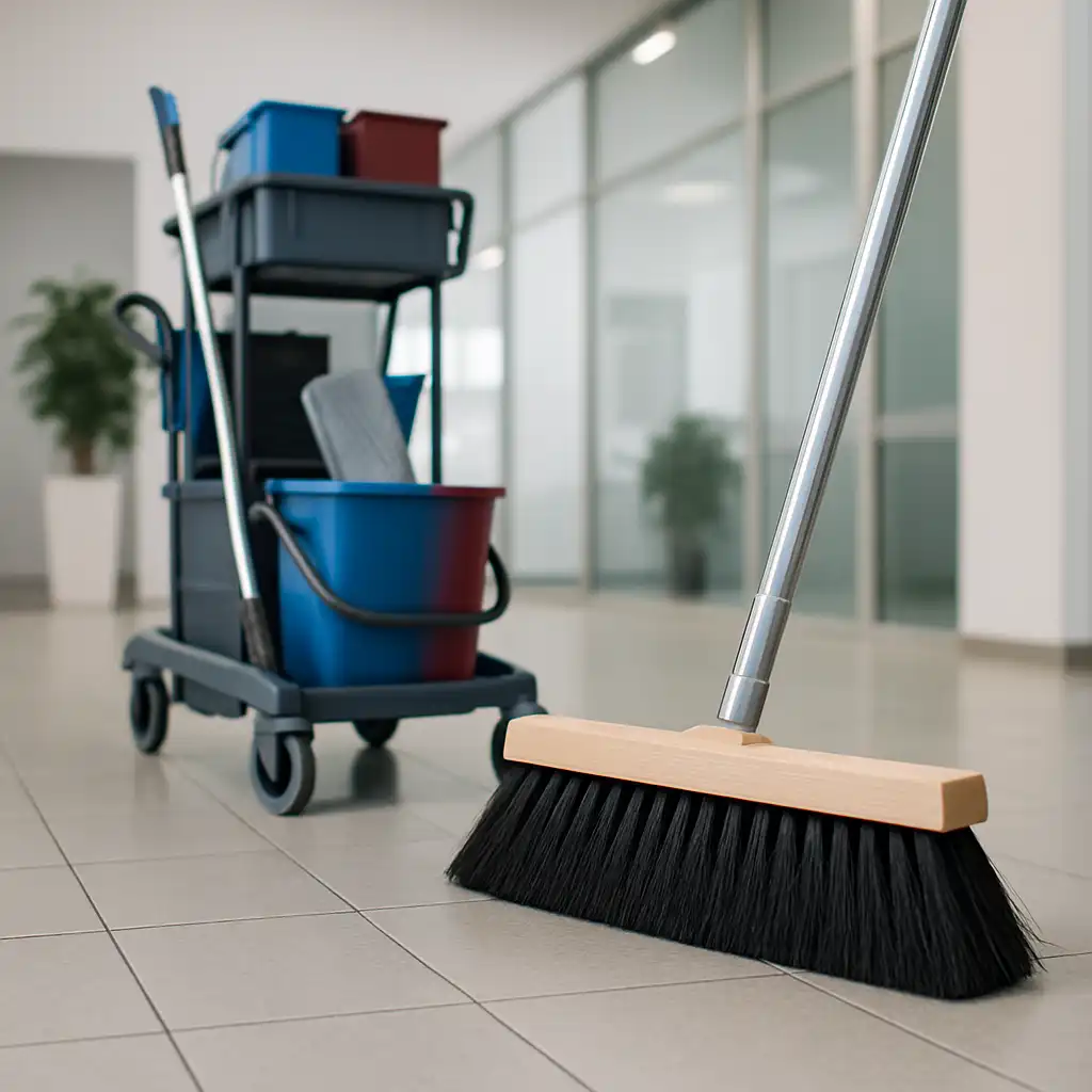 Guida Definitiva 2026 alla Pulizia Professionale: Perché Scegliere la Scopa Lineare in Crine da 60 cm per la tua Azienda