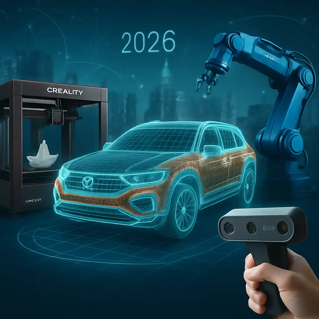 Rivoluzione Digital Twin 2026: Guida Definitiva a Creality K2 Pro, RaptorX e Revopoint Inspire 2