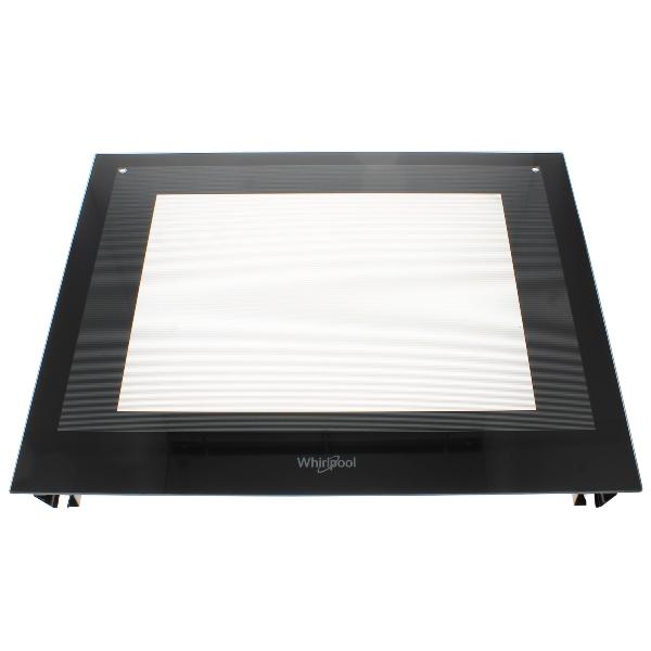 Vitrage de porte + guides de montage