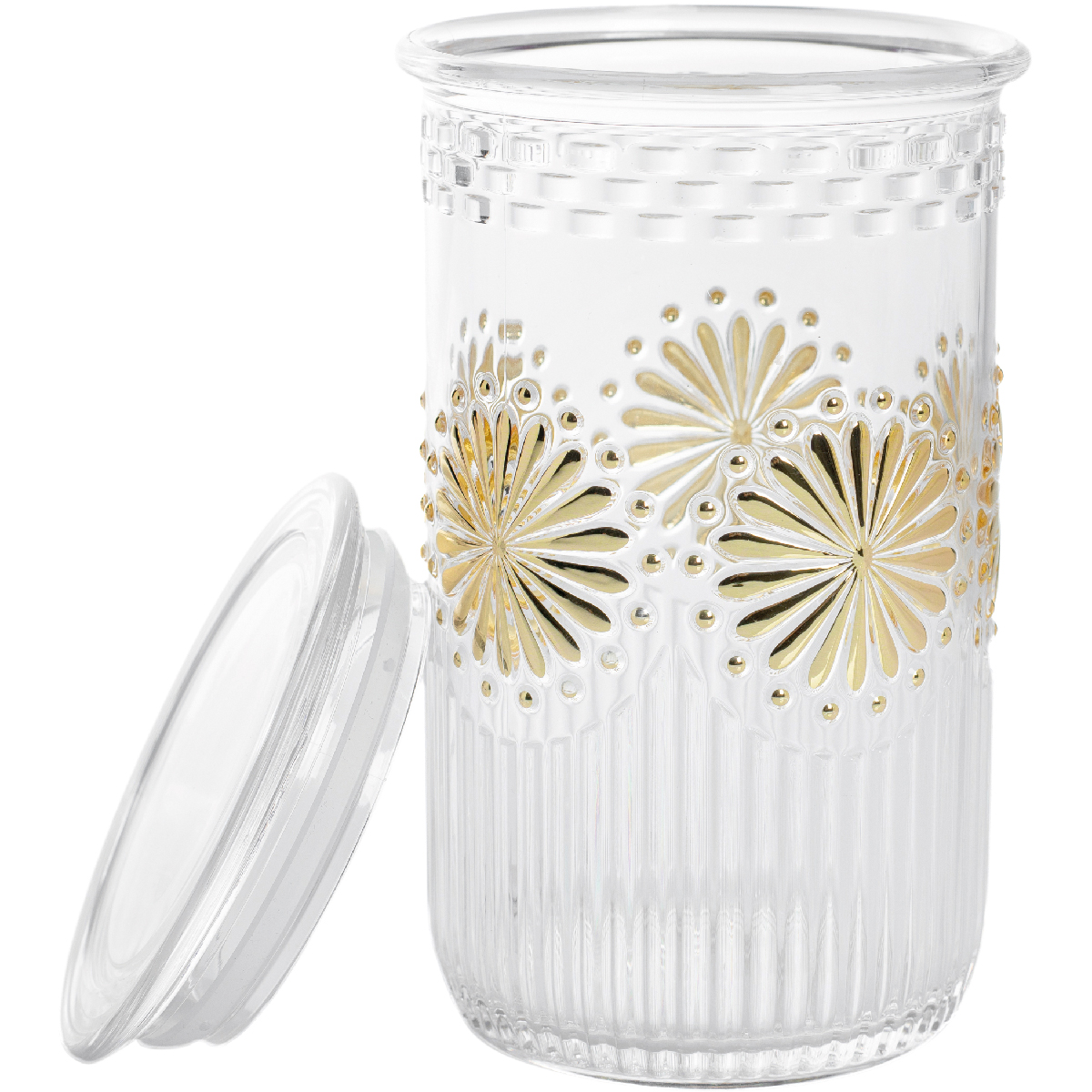 Bocal de cuisine avec couvercle Ø 10 x h 14,5 cm - Detroit