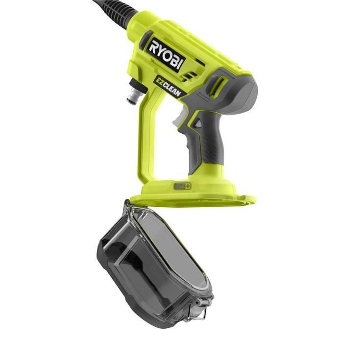 Pistolet haute pression à batterie RYOBI ONE+ 18V RY18PW22A-125 - 22 bar - 182 L - 1 batterie 18V 2,5 Ah et 1 chargeur 1,5 A