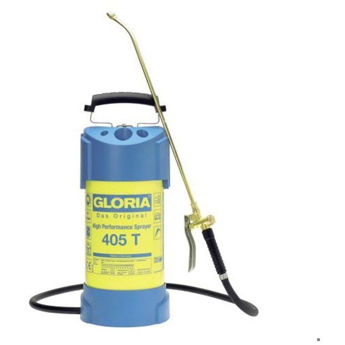 GLORIA - 405 T - Atomiseur en acier haute performance de 5 L avec buse et lance en laiton