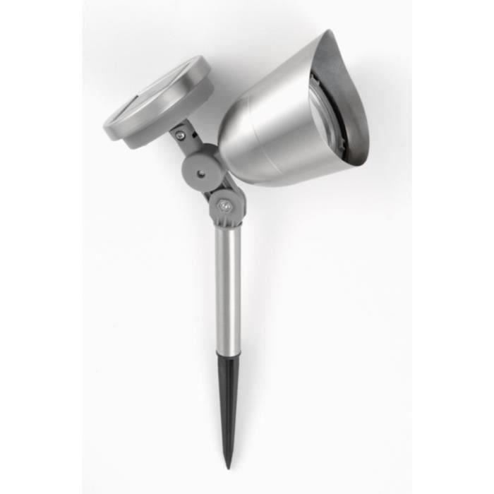 Projecteur solaire GALIX en acier inoxydable brossé - 0,29 W