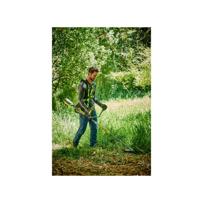 Débroussailleuse - RYOBI - Guidon - Fil Ø 1 x 1,65 mm - lame à 3 dents - 1 batterie au lithium + 36 V 4,0 Ah + 1 chargeur 1,7 A