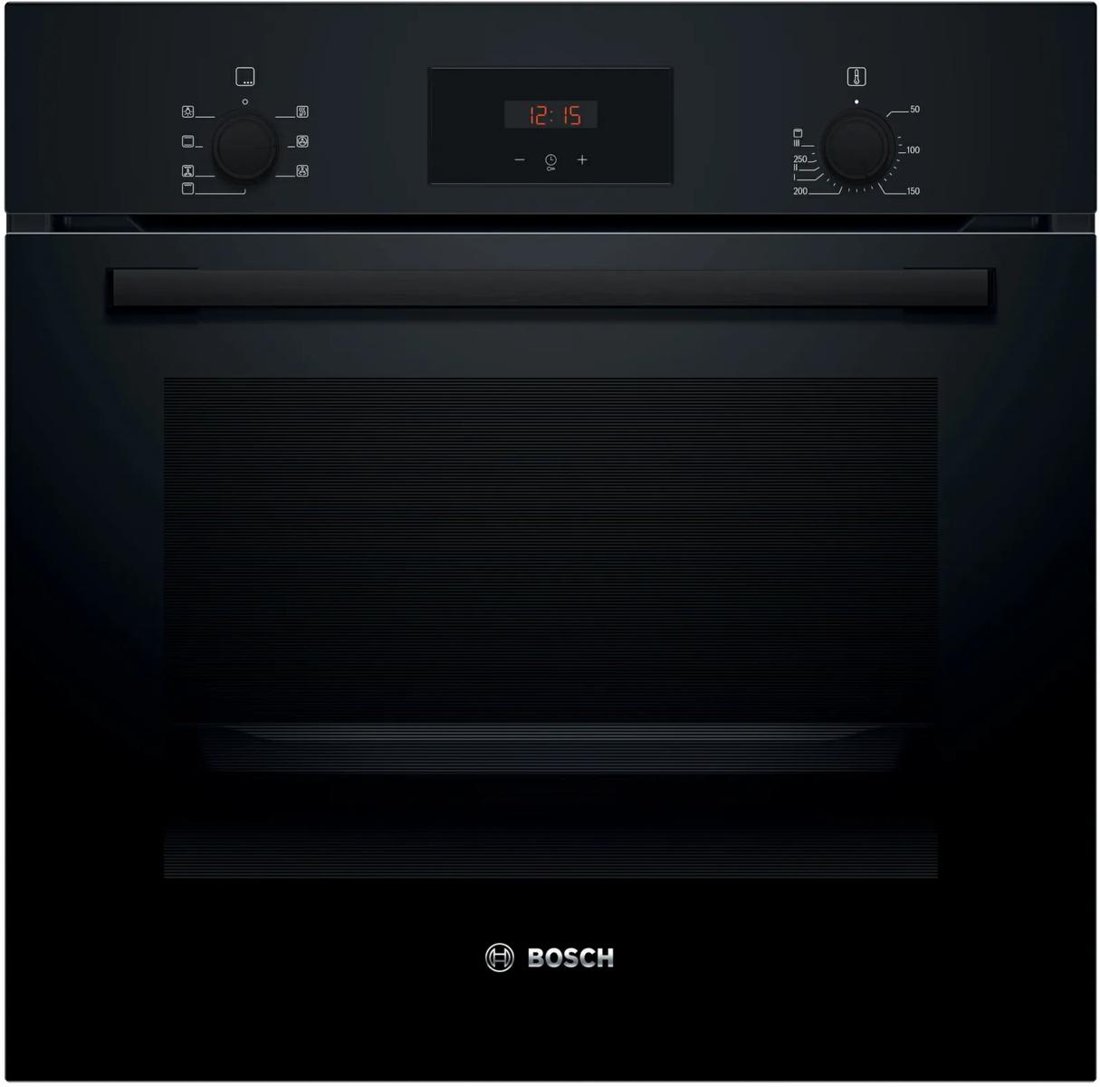 BOSCH BUILT-IN STATIC VENTILATED OVEN 60CM BLACK HBF133BA1