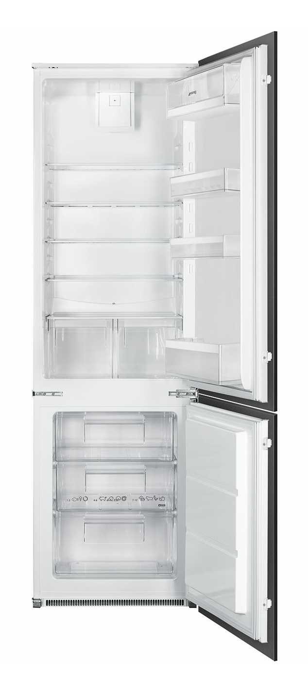 SMEG FRIGO INCASSO COMBINATO VENTILATO NO FROST 269LT E BIANCO C41721E
