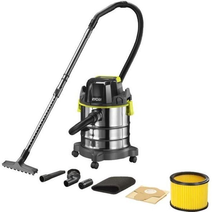 Aspirateur sec et humide RYOBI 18V ONE + R18WDV-0