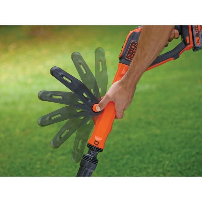 Coupe-câble sans fil BLACK & DECKER POWERCOMMAND 18 V LITHIUM 30 cm - 4 Ah - 1 batterie - 1 bobine de fil de 10 m et 1,6 mm - 1 chargeur