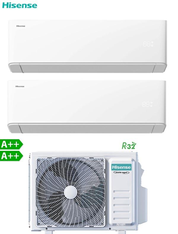 WIFI UNIAIR HISENSE DUAL SPLIT 12000+9000 A++/A++ 2AMW42U4RGC/HAXU120AG