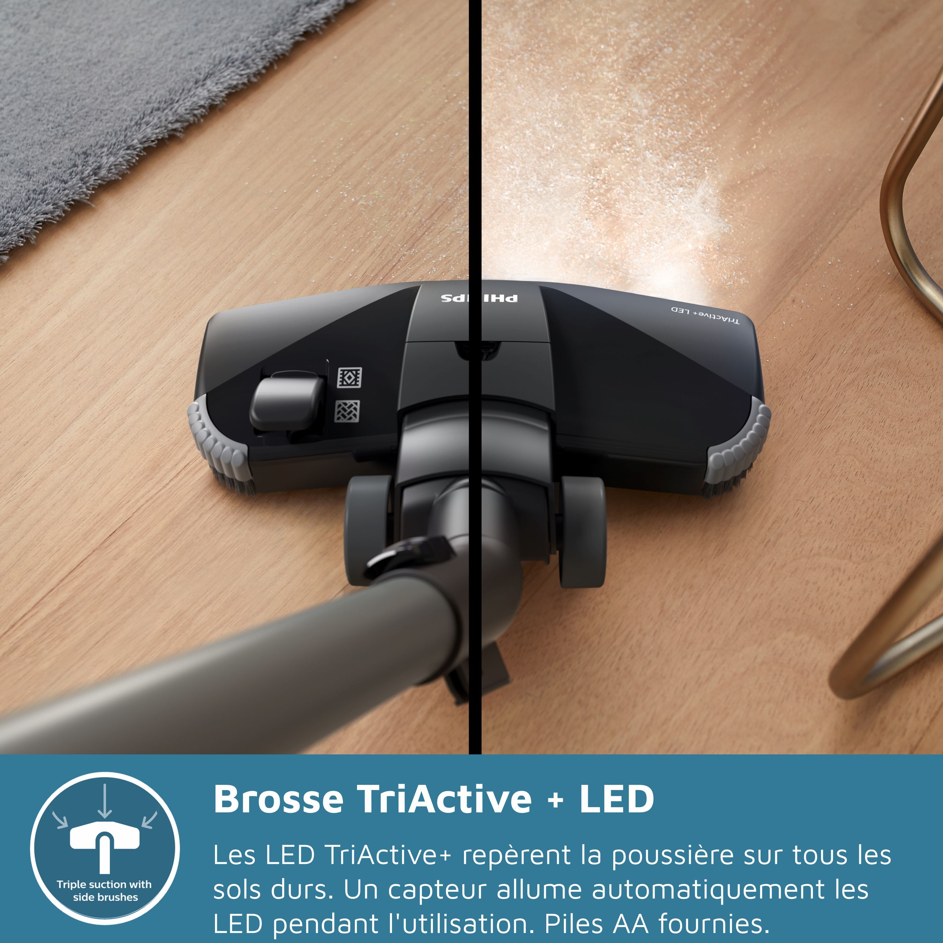 Aspirateur à main avec sac - PHILIPS XD6122/12 - 900 W - 4 L - Blanc polaire