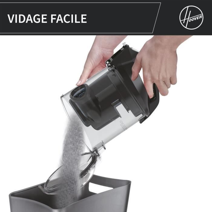 Aspirateur sans sac - CANDY CAF34HM - 800 W - Cassette 2,5 L - 79 dBA - Filtre HEPA 13 lavable