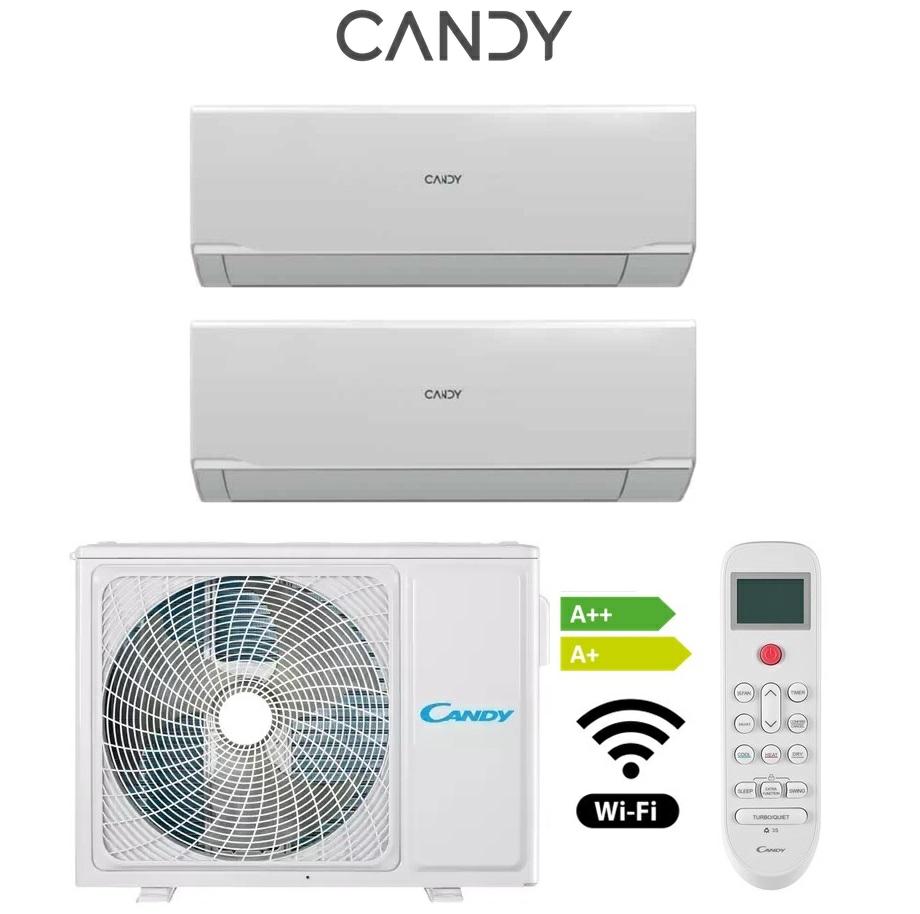 CLIMATISEUR CANDY DUAL SPLIT9000+9000 A++/A+ PURE WIFI CY-2T14OUT