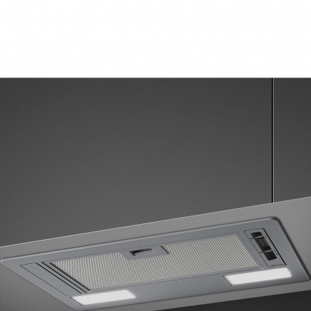 Hotte aspirante encastrée Smeg 54CM 75W C LUMIÈRE LED ARGENTÉE KSG52E