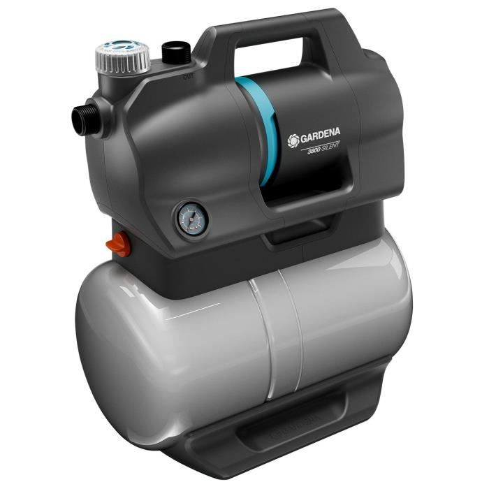 Unité de surpression - GARDENA - 3800 Silent - Puissance 600 W - Débit max 3800 l/h