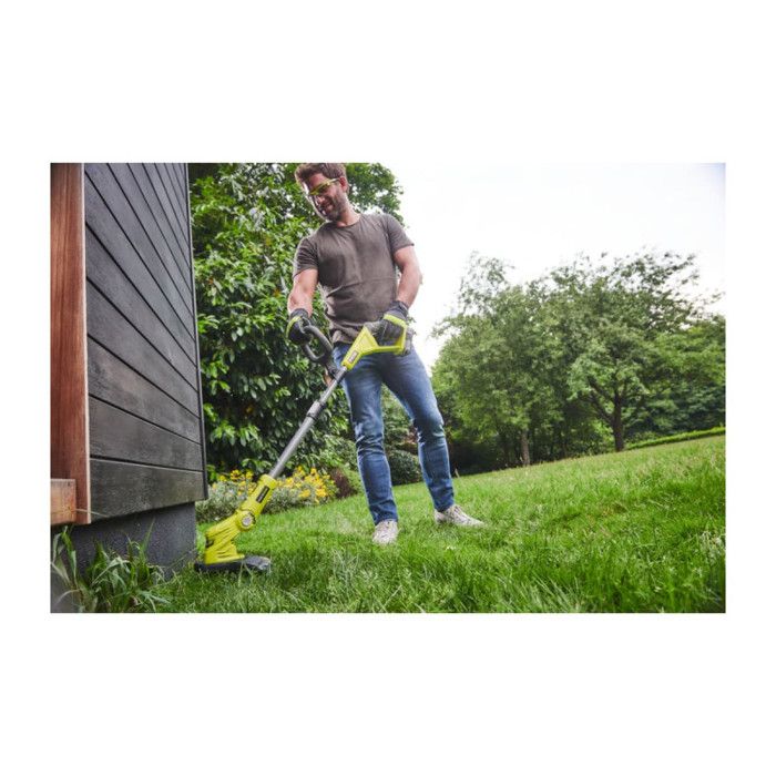 Coupe-bords/fer à lisser - RYOBI - Diamètre de coupe 25-30 cm - Fil Ø 1 x 1,6 mm - 1 batterie 18 V 5 Ah et 1 chargeur 2A