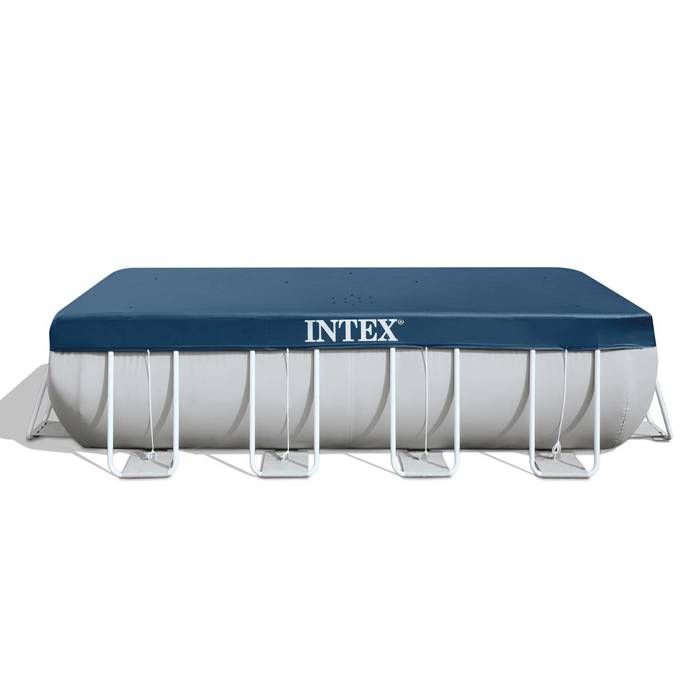 Housse de protection 4x2m pour piscine tubulaire rectangulaire Intex