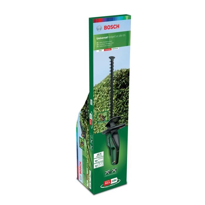 Taille-haie sans fil Bosch UniversalHedge Cut 18-55 sans batterie