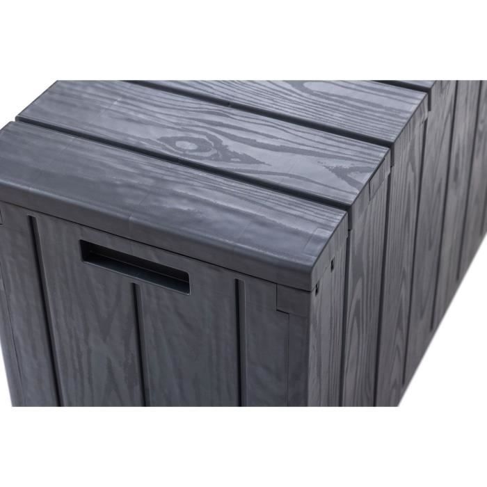 Bac de jardin BRAVO - Résine - Capacité 270 L - Anthracite