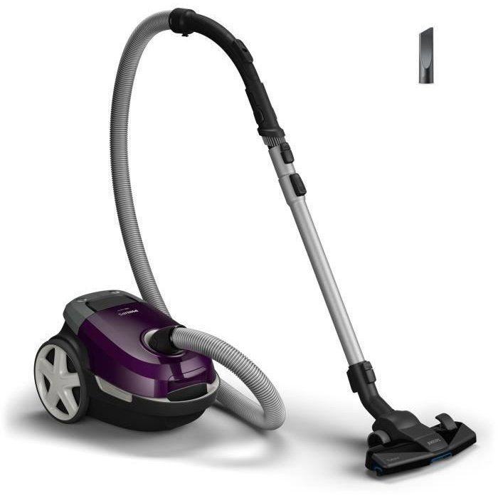 Aspirateur à sacs - PHILIPS - XD3100/06 - 900 W - 79 dB - Violet