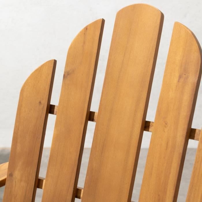 Chaise de jardin inclinable en acacia FSC - 72,5 x 89,5 x H.94 cm