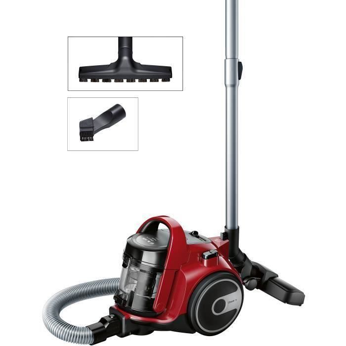 Aspirateur sans sac BOSCH BGC05AAA2 - 78 dB - Capacité du panier de 1,5 L - Filtre HEPA 12 lavable