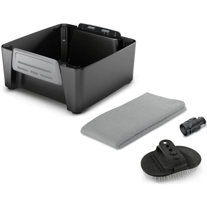 Kit pour animaux KARCHER - Accessoire pour nettoyeur mobile OC3 - Une buse, une brosse et une serviette
