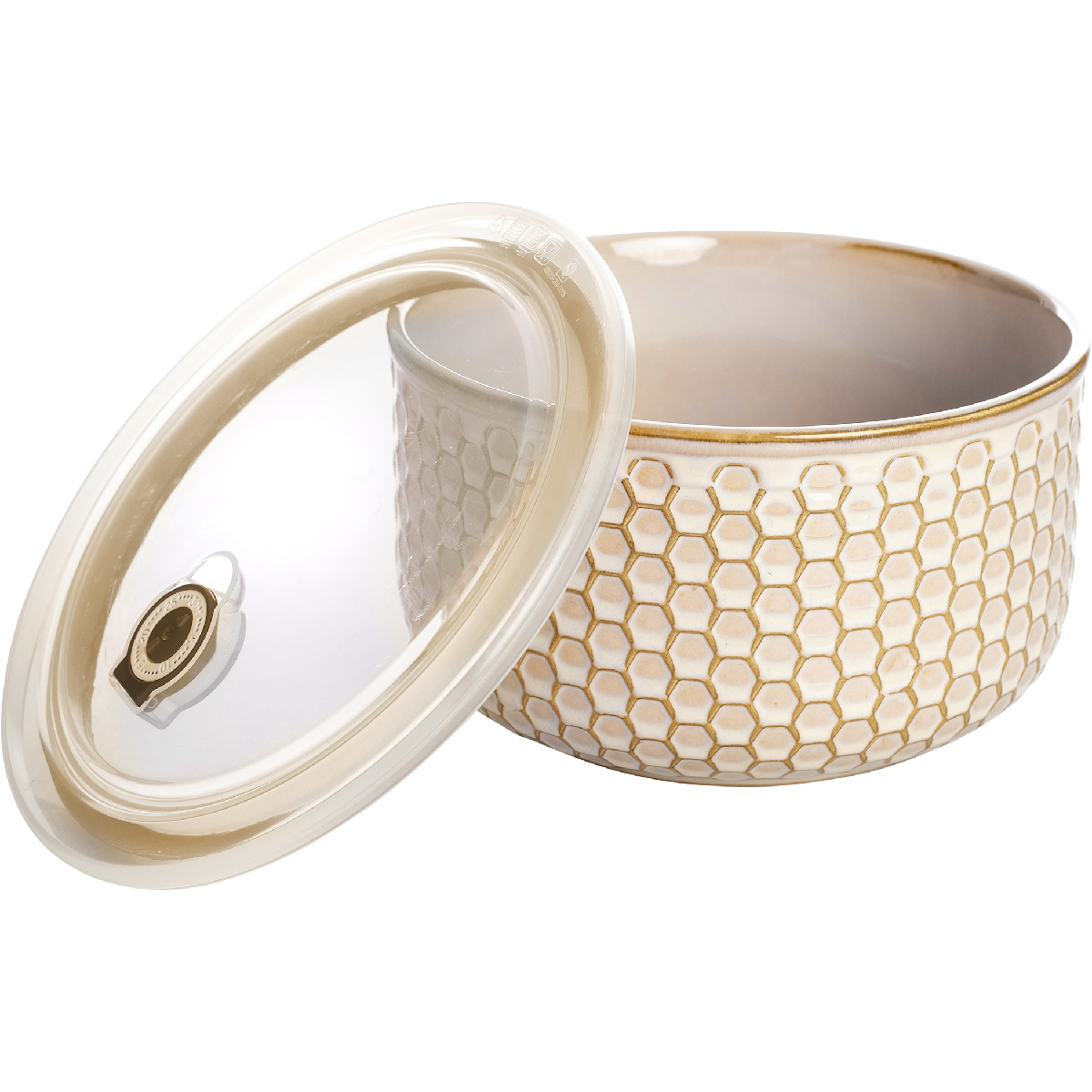 Récipient pour réfrigérateur et micro-ondes avec couvercle hermétique et indicateur de date Ø 20 cm - Caracas