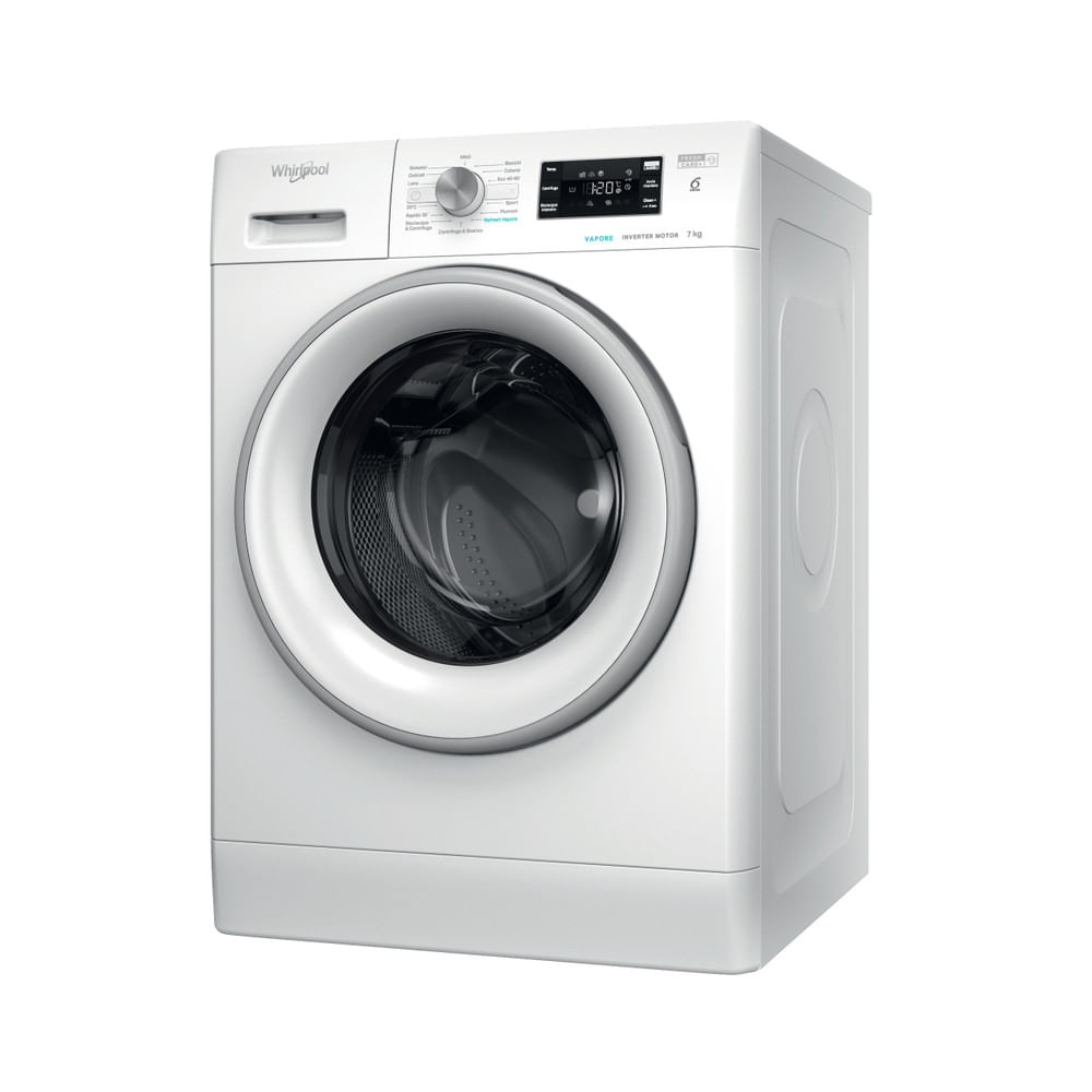 Onduleur de vapeur Whirlpool 7 kg 1400 tr/min FFB 7469 SV IT pour lave-linge