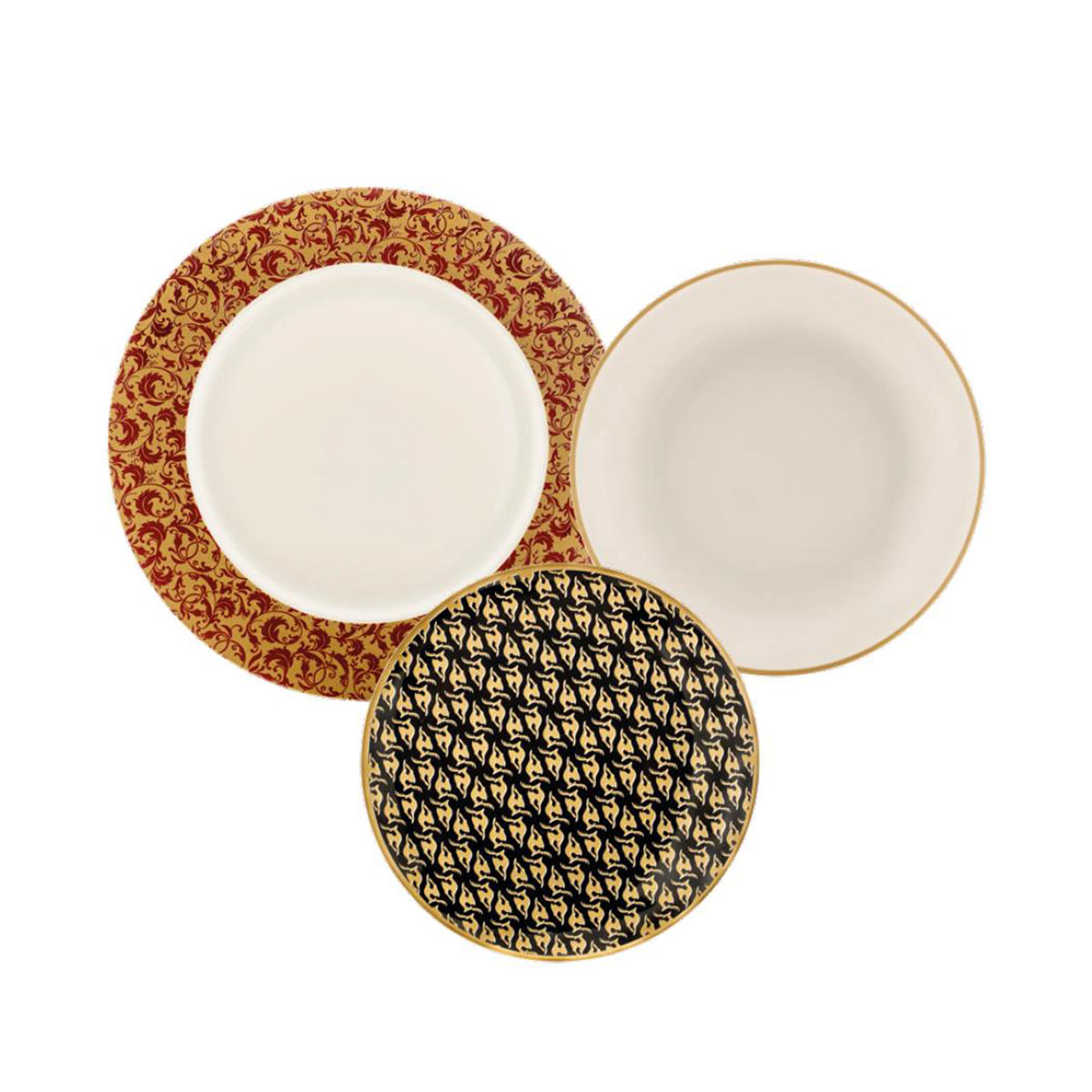 Set de table 6 pièces en porcelaine - Ortisei