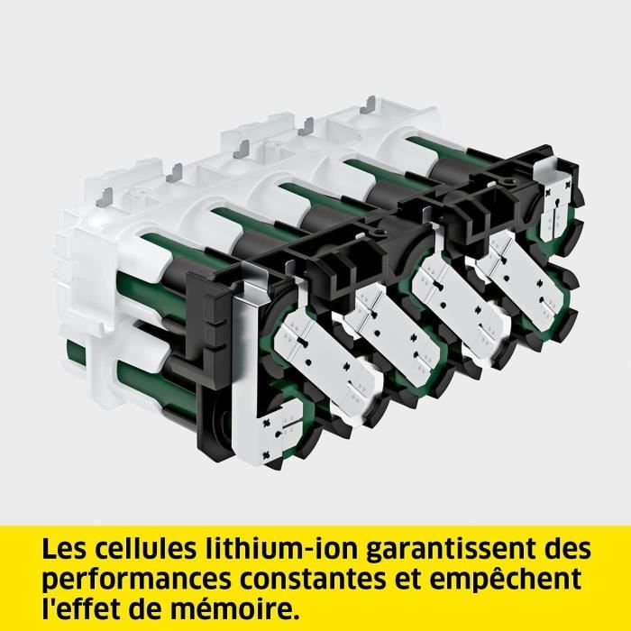 Batterie KARCHER POWER 36V/2,5 Ah avec écran LCD et chargeur rapide