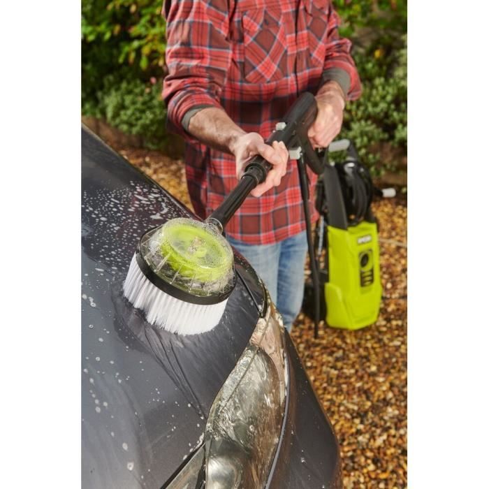Nettoyeur haute pression 2000 W 150 bar 450 L - 8M flexible, serpentin, réservoir 0,9 L, lances (varieux-turbo), brosse rotative