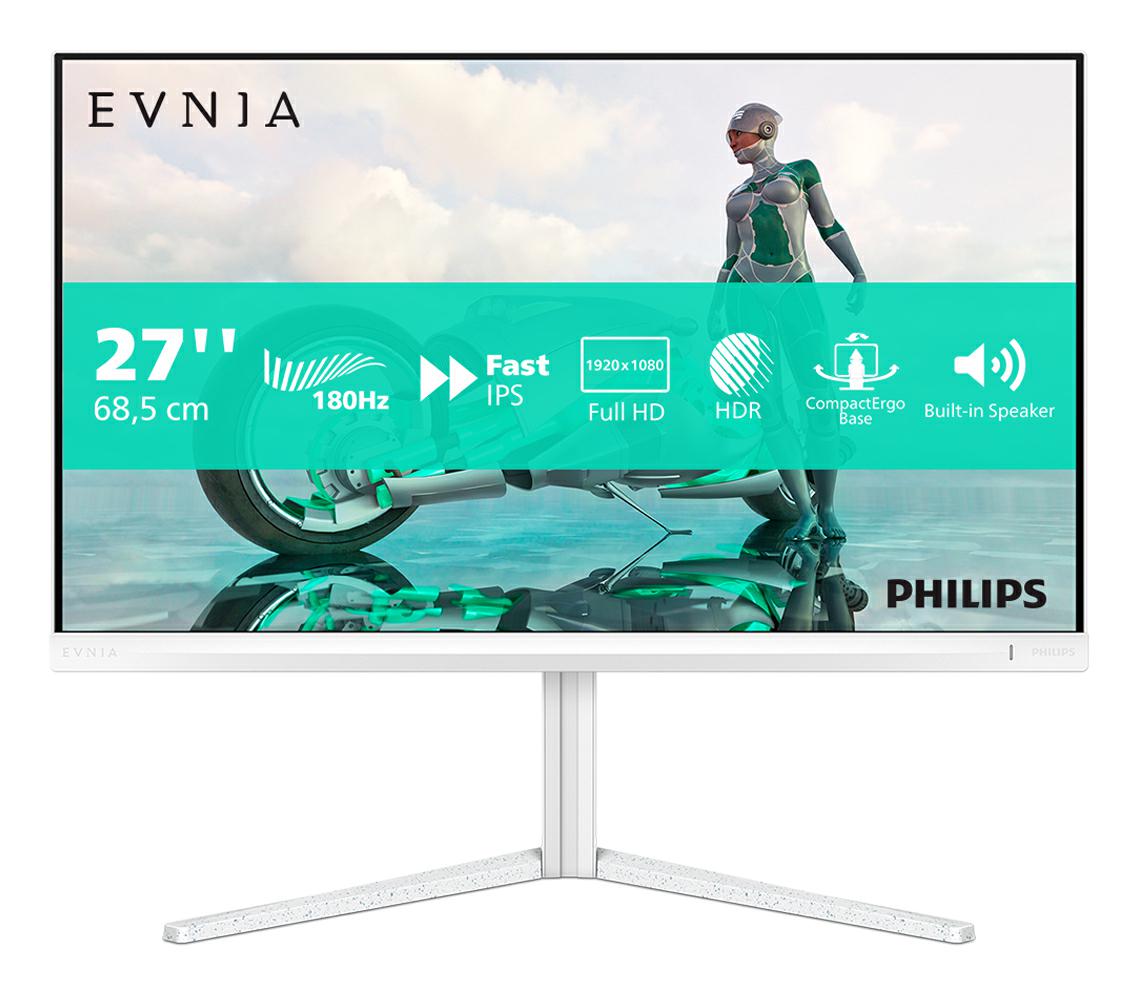 PHILIPS MONITOR 27" LED FHD 180HZ MULTIMED. HDMI/DP BIANCO 27M2N3201A