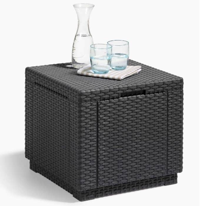 Table ottomane en graphite