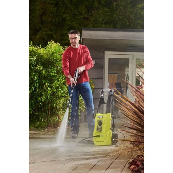 Nettoyeur haute pression 1600 W 120 bar - 420 L - Flexible 5 m - Réservoir de détergent intégré de 0,9 L - Vario Lance - Turbo Lance