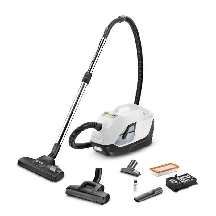 NOUVEAU KARCHER DS 6 PLUS - Aspirateur sans sac avec filtre à eau + accessoires - Rejette 99,95 % de l'air sans poussière