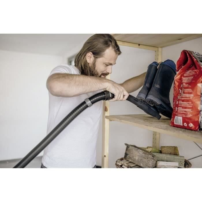 Aspirateur liquide et sec KARCHER WD 5 S V-30/5/22 - Réservoir en acier inoxydable de 30 L - 1100W (fonction souffleur)