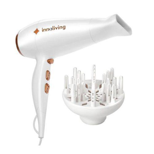 INNOLIVING ASCIUGACAPELLI PROFESSIONALE DIFFUSORE 1800W BIANCO INN-604