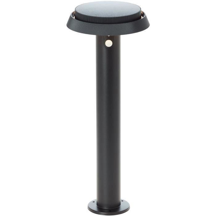 Borne extérieure - BRILLIANT - ALVERO - LED et solaire - Détecteur de mouvement - Métal et plastique - 4 W - Noir