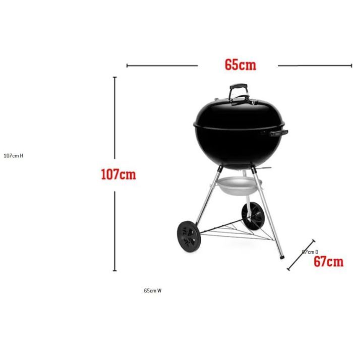 Barbecue à charbon OK E-5710 Ø 57 cm