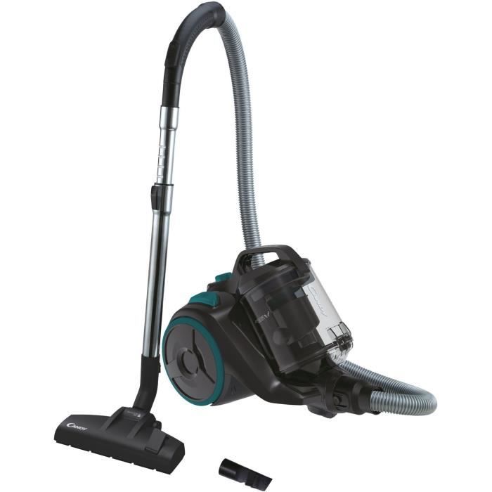 Aspirateur sans sac - CANDY CAF34HM - 800 W - Cassette 2,5 L - 79 dBA - Filtre HEPA 13 lavable