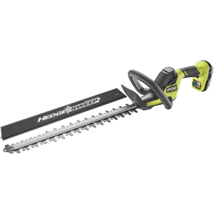Taille-haie LINE 18 V - design en ligne - lames de 50 cm - distance de 24 mm - 1 batterie au lithium+ 18 V 2,0 Ah et 1 chargeur de batterie 1,5 A