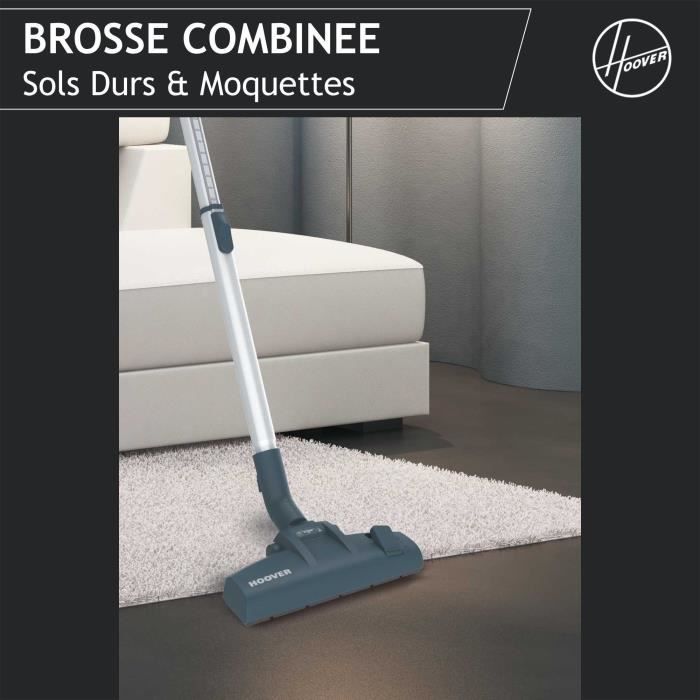 Aspirateur sans sac - HOOVER BR21HM - 700 W - Cassette : 2 L - 78 dBA