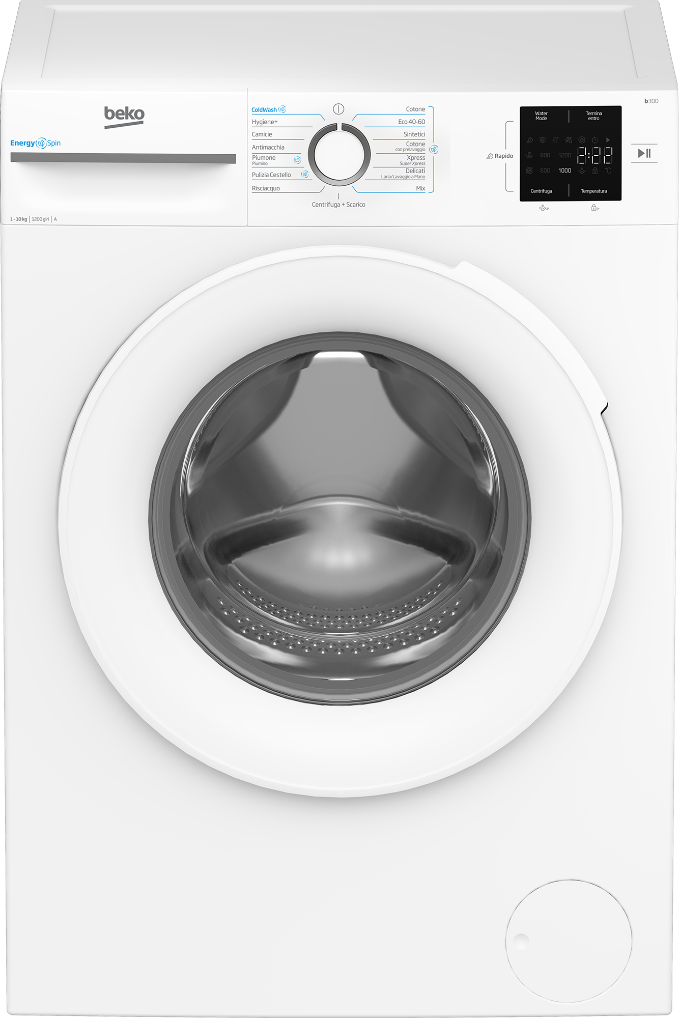 Machine à laver Beko ENERGYSPIN 1200 RPM STEAM 10 kg BMWU31021W