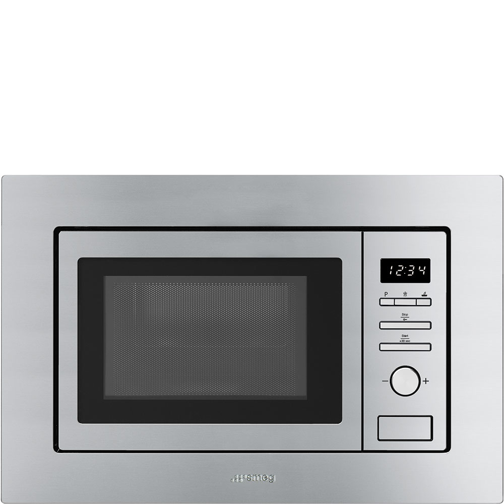 Micro-ondes encastré Smeg 19 LT 1000W GRILL 60CM INOX SATIN. FMI017X